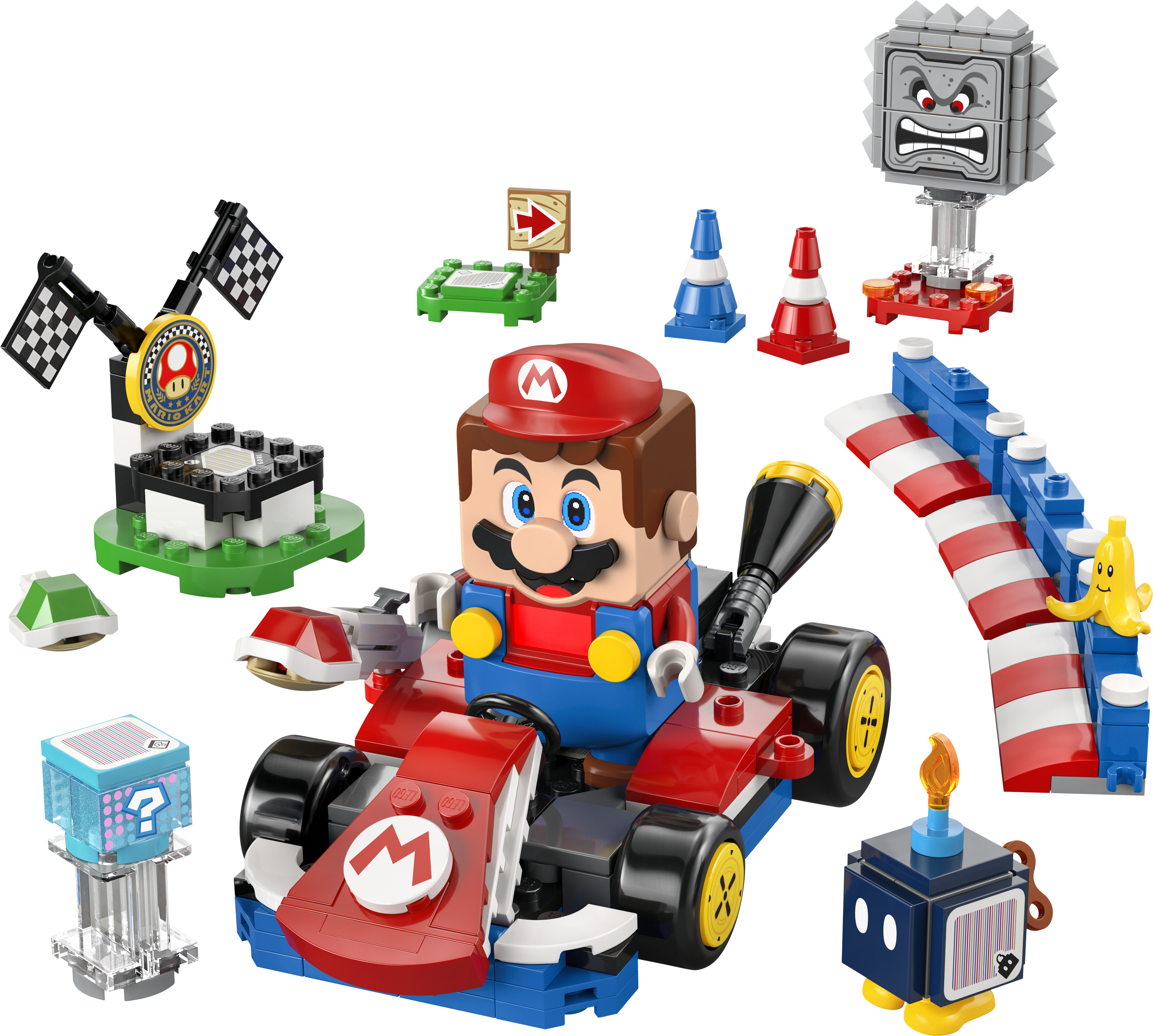 Lego Mario Kart - Kart Interattivo Mario & Standard (Lego Super Mario) - Immagine 7